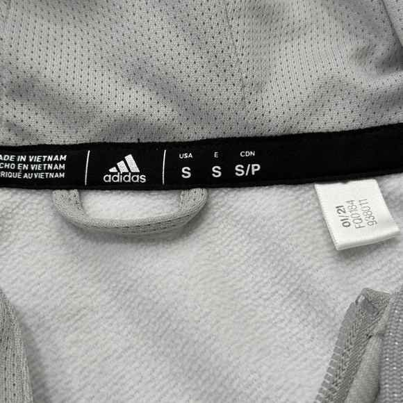 Adidas LA Kings Hockey NHL Grey Zipper Hoodie Sweatshirt Pockets Mens Small - Picture 4 of 5